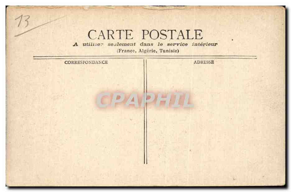 Marseille - La Cannebiere - CPA  — Rückseite