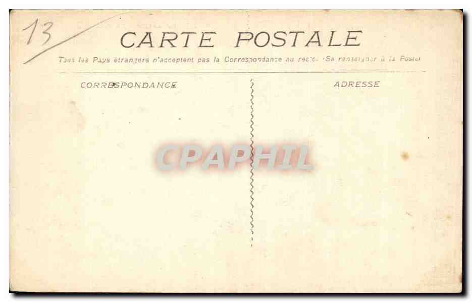 Marseille - La Bourse - CPA  — Verso