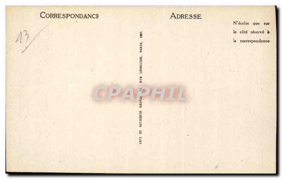 Marseille - Le Quai des Belges - CPA  — Rückseite