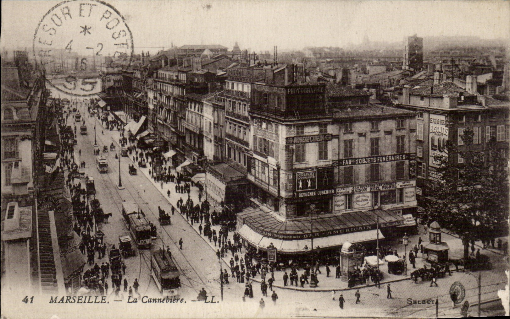 Marseille - La Cannebiere - CPA 