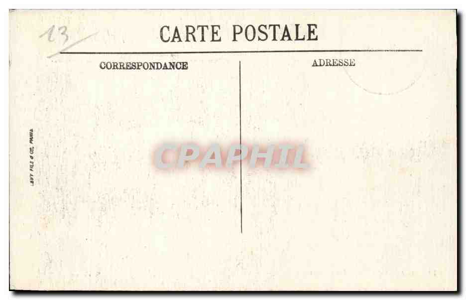 Marseille - La Cannebiere - CPA  — Rückseite