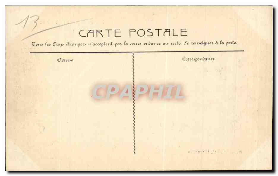 Marseille - Le Vieux Port - CPA  — Rückseite