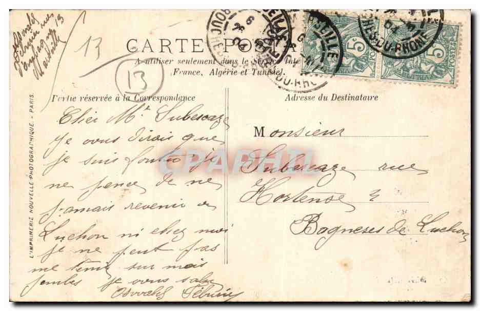 Marseille — Le Quai du Port — LL. — n°67 — Reverso