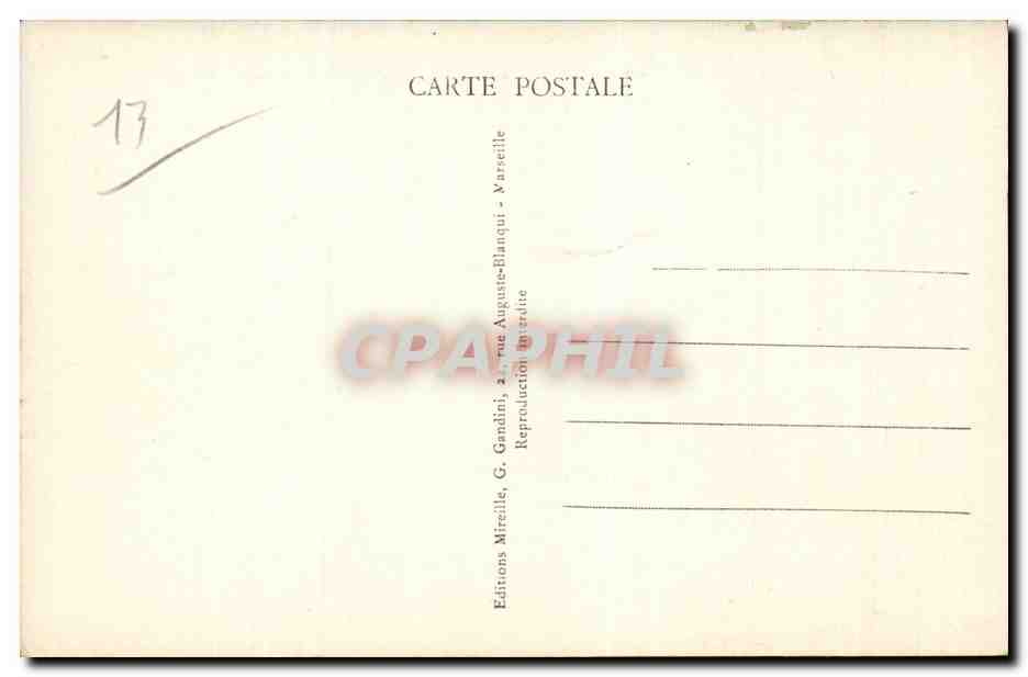 Marseille - Un Coin du Vieux Port - CPA  — Rückseite