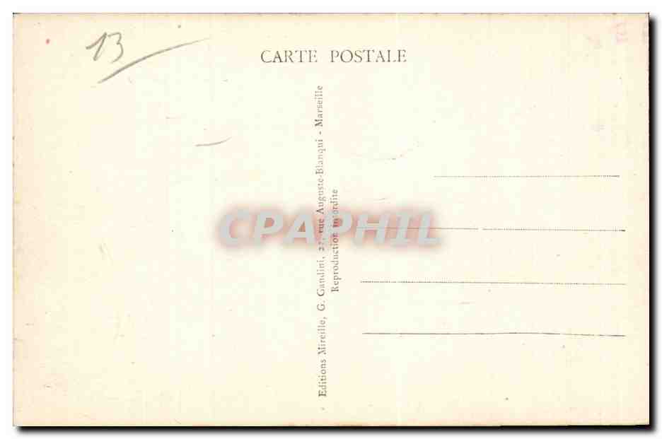 Marseille - La Cannebiere - Souvenir de la Tragedie du 9 Octobre 1934 - CPA  — Rückseite