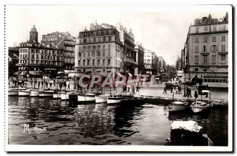 Marseille - Quai des Belges et la Canebiere - CPA 