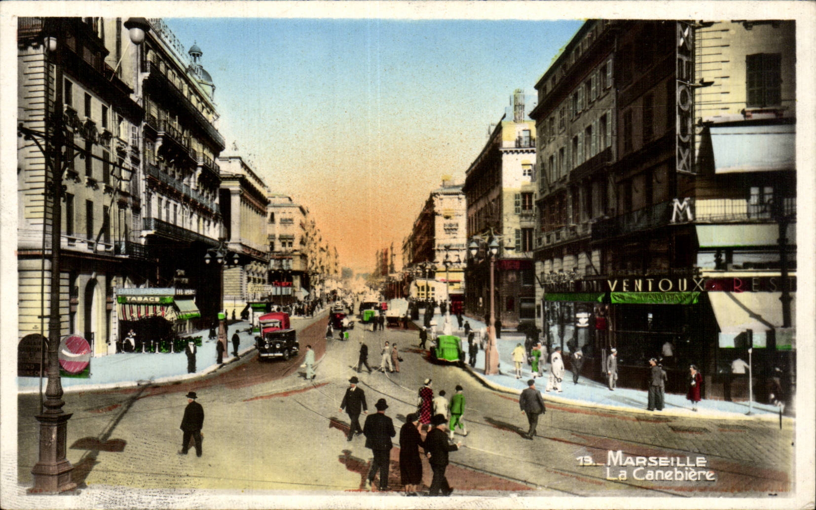 Marseille - La Canebiere - CPA 