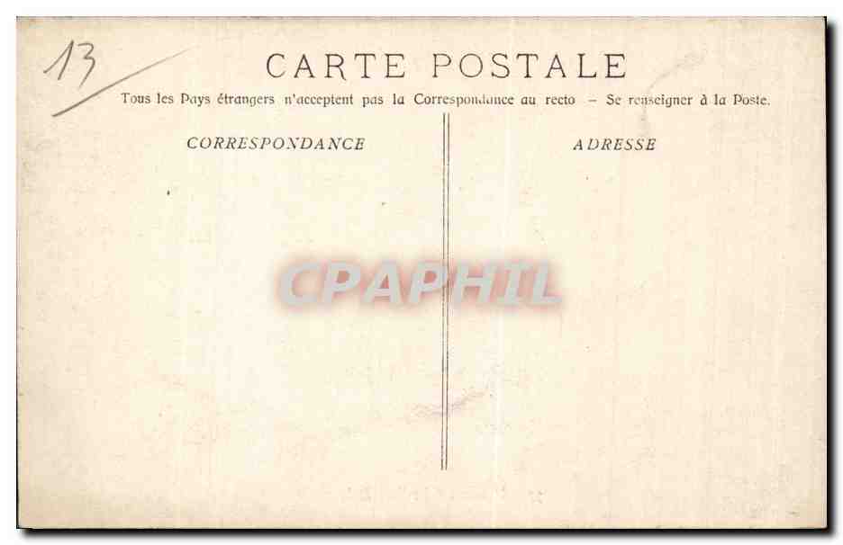 Marseille - Le Fort Saint Jean - CPA  — Verso