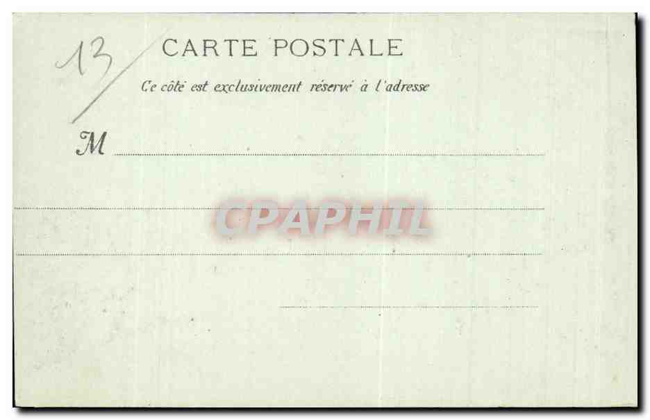 Marseille - La Place Castellane - CPA  — Rückseite
