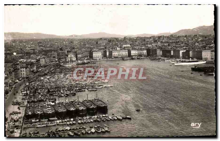 Marseille - Panorama du Port - CPA 
