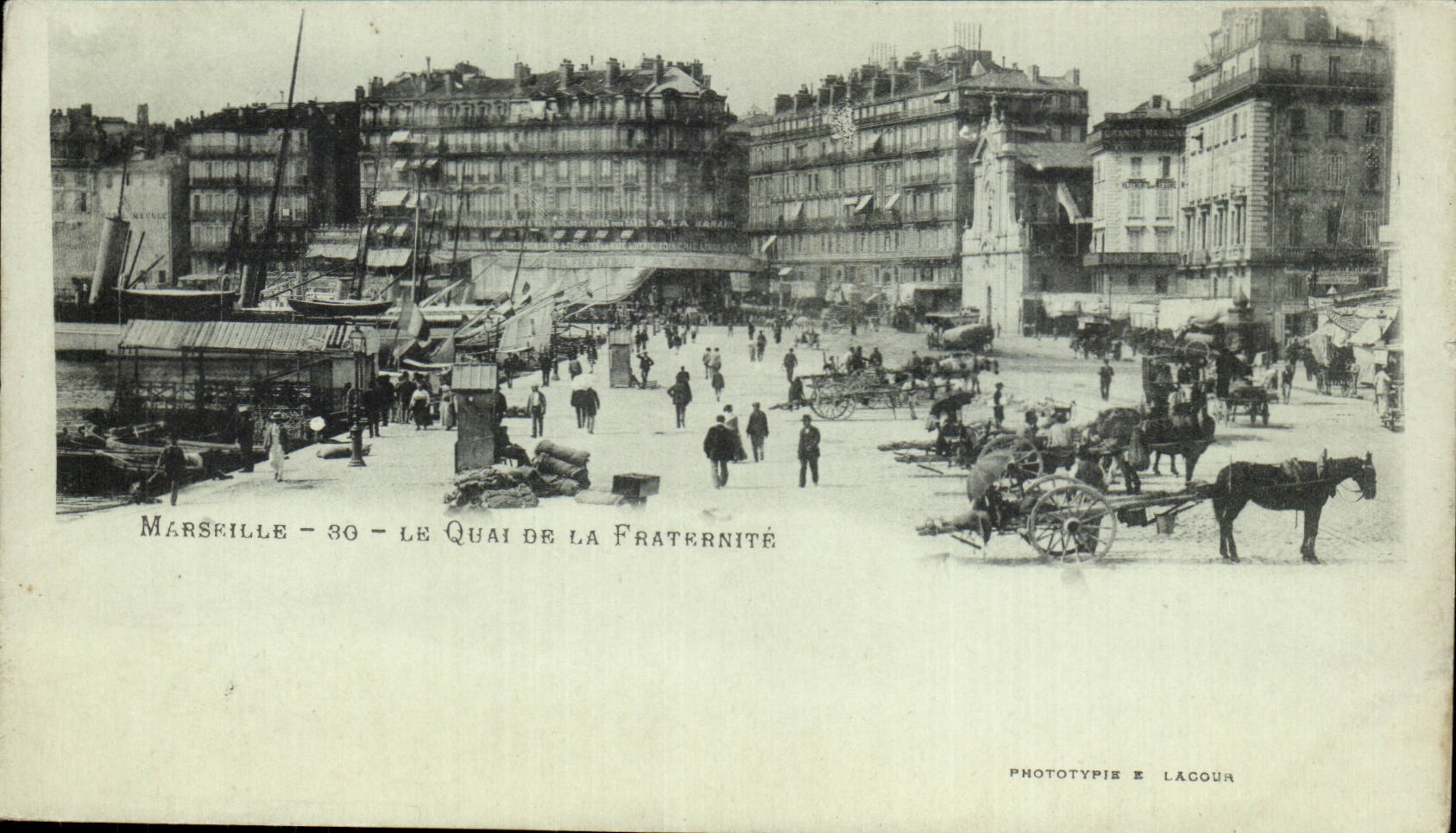 Marseille — Le Quai de la Fraternité — Phototypie Lacour n°30
