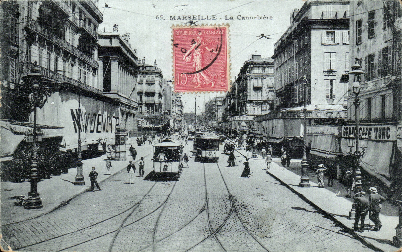 Marseille - La Cannebiere - CPA 