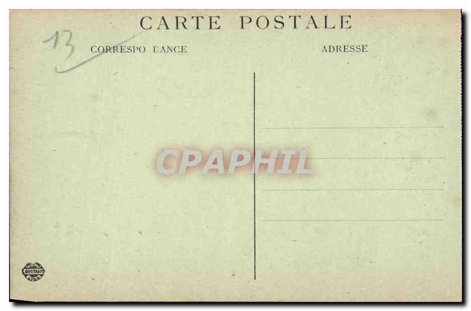 Marseille - La Cannebiere - CPA  — Verso