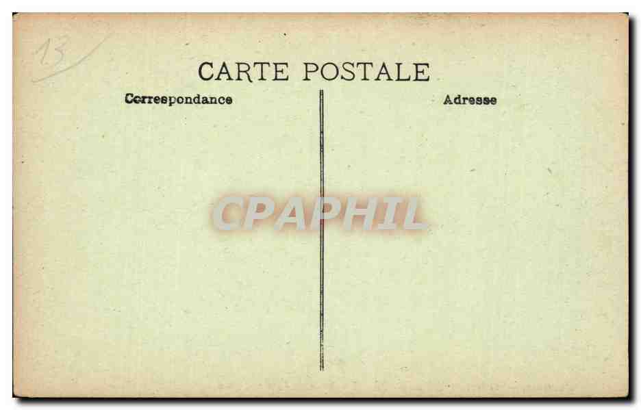 Marseille - Collection du Chateau d'If - L'abbe Faria dans son prison - CPA  — Rückseite