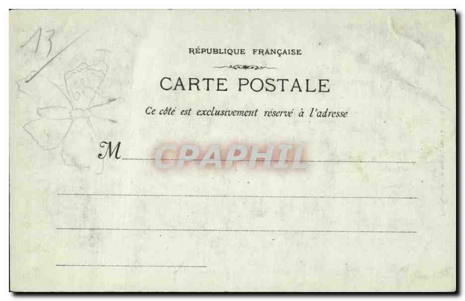 Marseille - La Cannebiere - CPA  — Rückseite