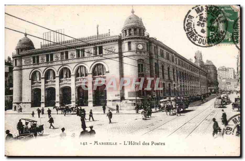 Marseille — L'Hôtel des Postes — Éditeur non identifié, n° de série 142