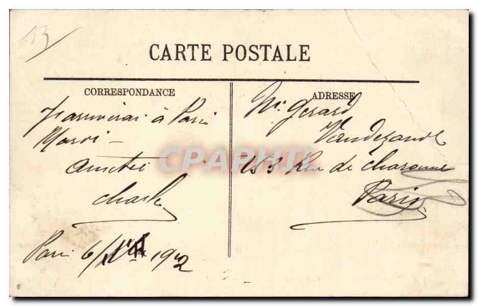 Marseille - Rond Point et Promenade du Prado - CPA  — Rückseite