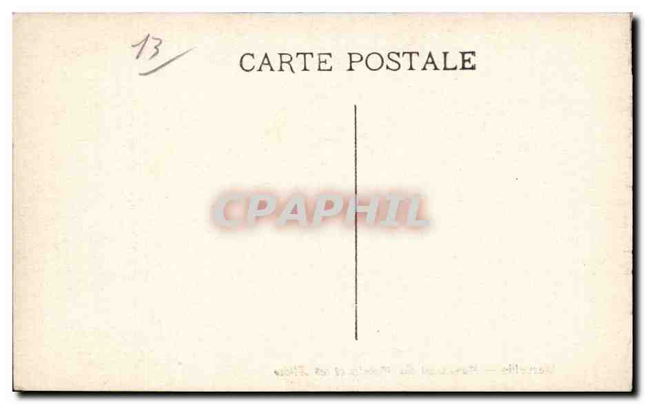Marseille - Monument des Mobiles et les Allees - CPA  — Verso