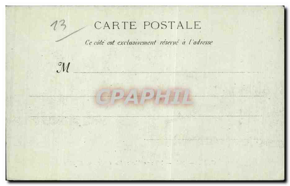 Marseille - Le Chateau Borely - CPA  — Rückseite