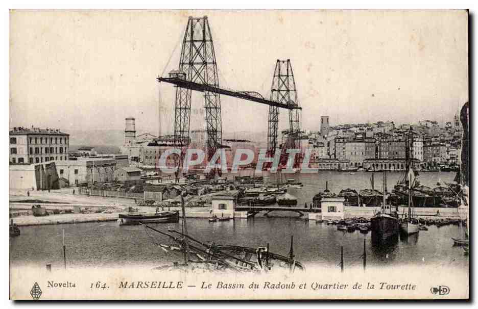 MARSEILLE — Le Bassin du Radoub et Quartier de la Tourette — Novelta 164
