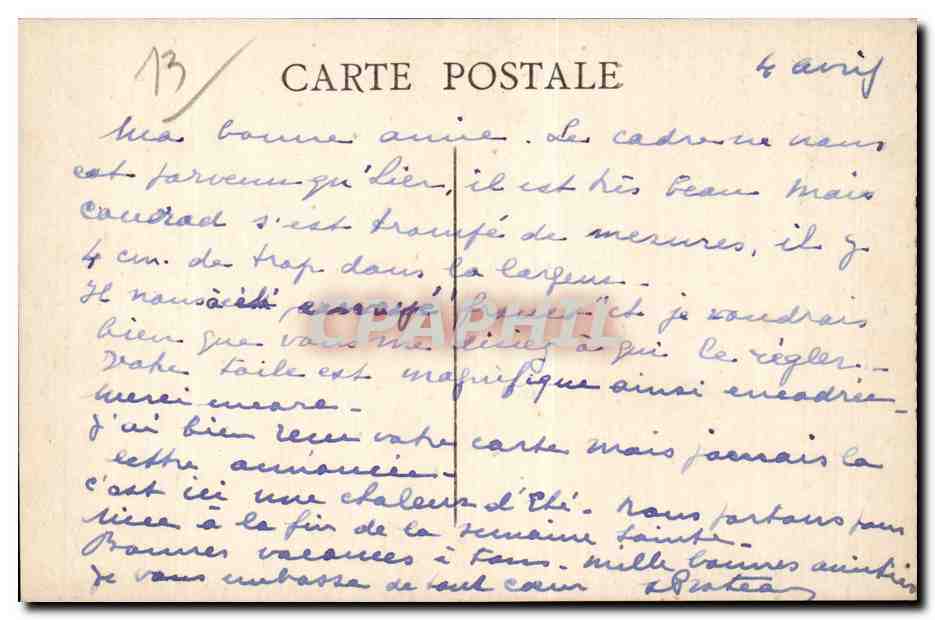Marseille - Quai du Port et Rue de la Republique - CPA  — Verso