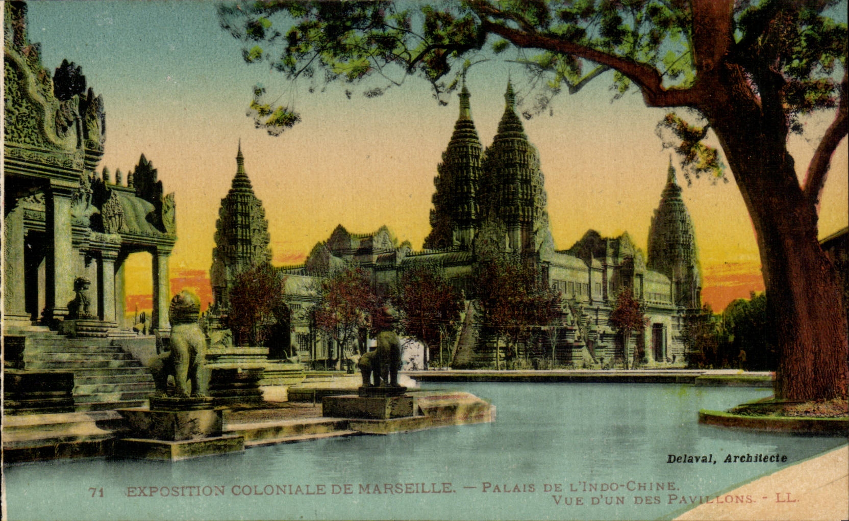 Marseille - Exposition Coloniale - Palais de l'Indo Chine - China - CPA 