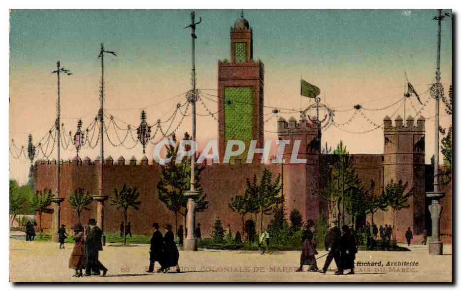 Marseille - Exposition Coloniale - Palais du Maroc - Afrique - Africa - CPA 