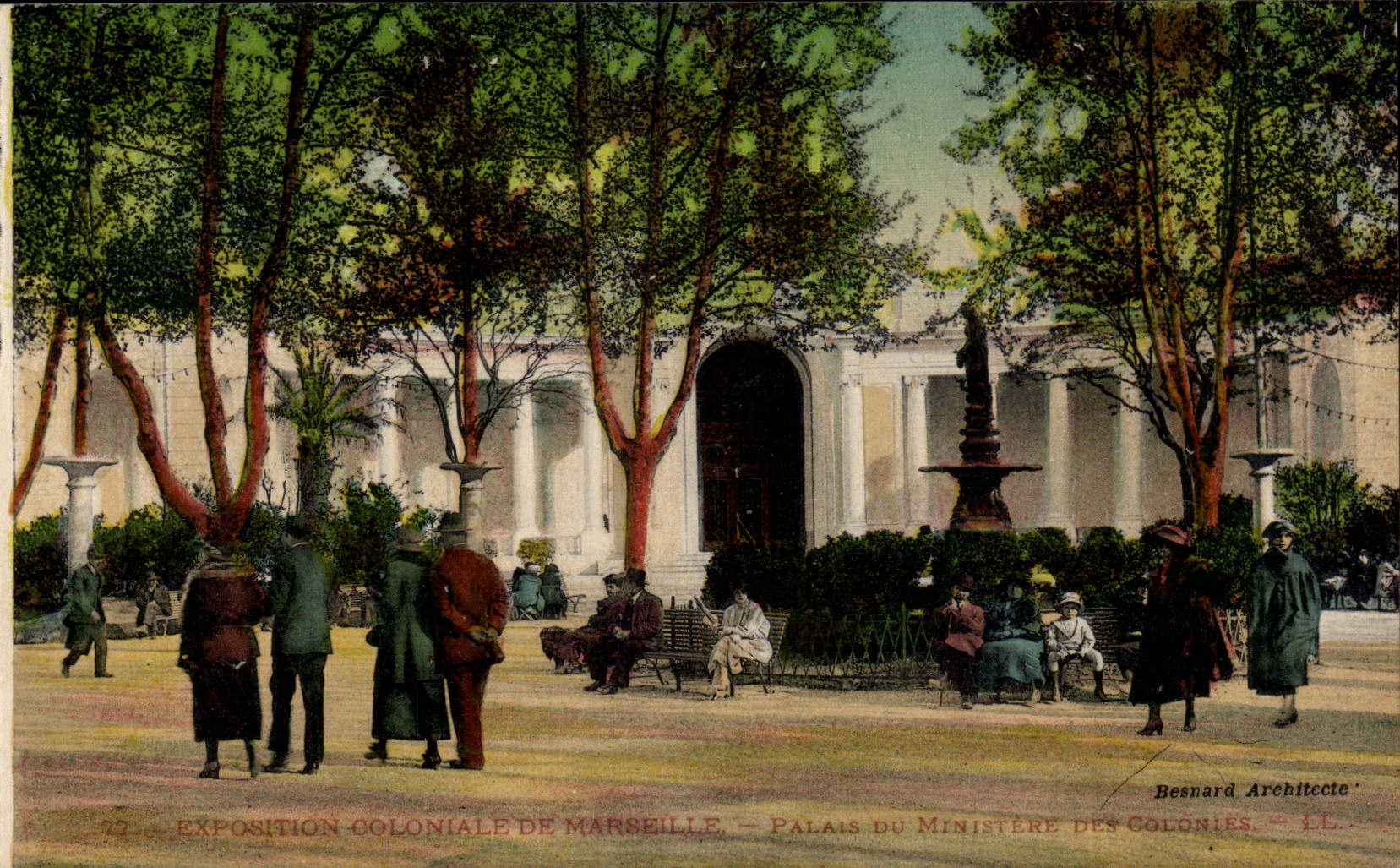Marseille - Exposition Coloniale - Palais du Ministere des Colonies - CPA 