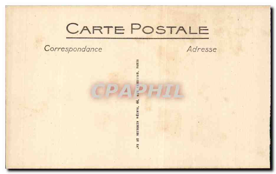 Marseille - Exposition Coloniale - Cour Interieur du Palais de l'Afrique Occidentale - CPA  — Rückseite