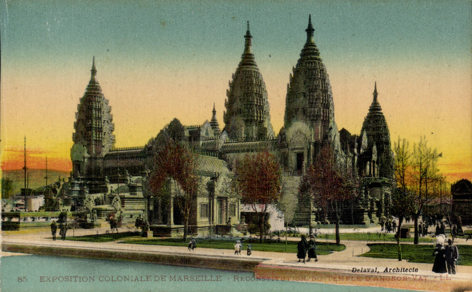 Marseille - Exposition Coloniale - Temple d'Angkor - CPA 