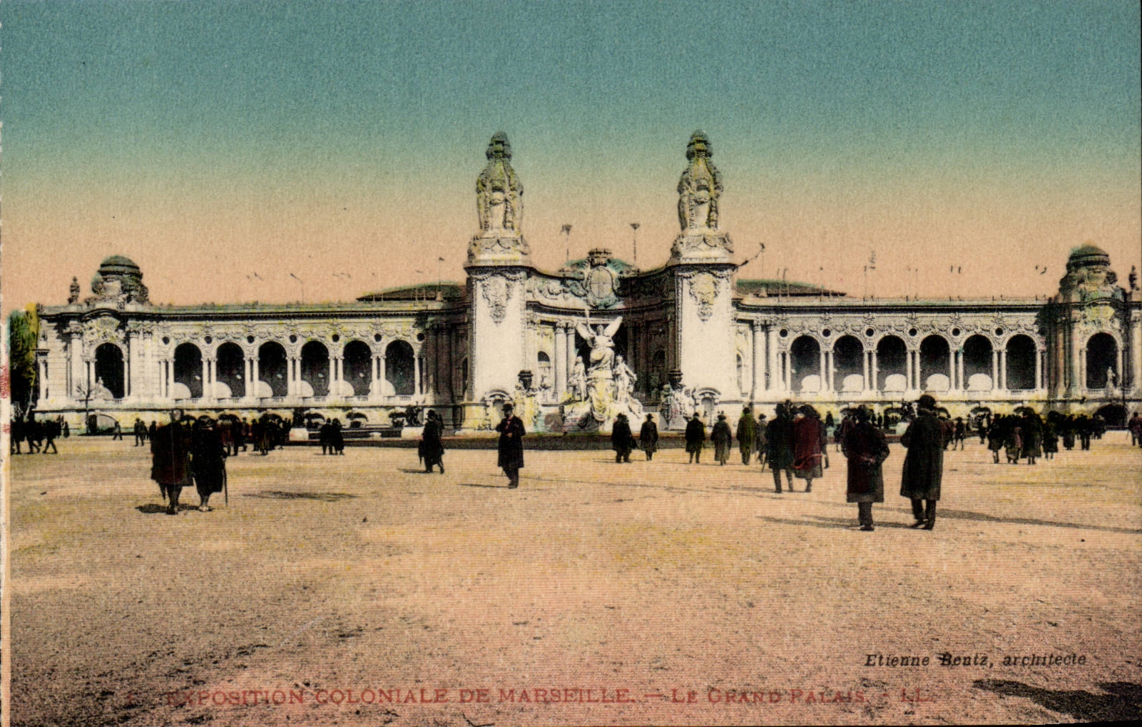 Marseille - Exposition Coloniale - Le Grand Palais - CPA 