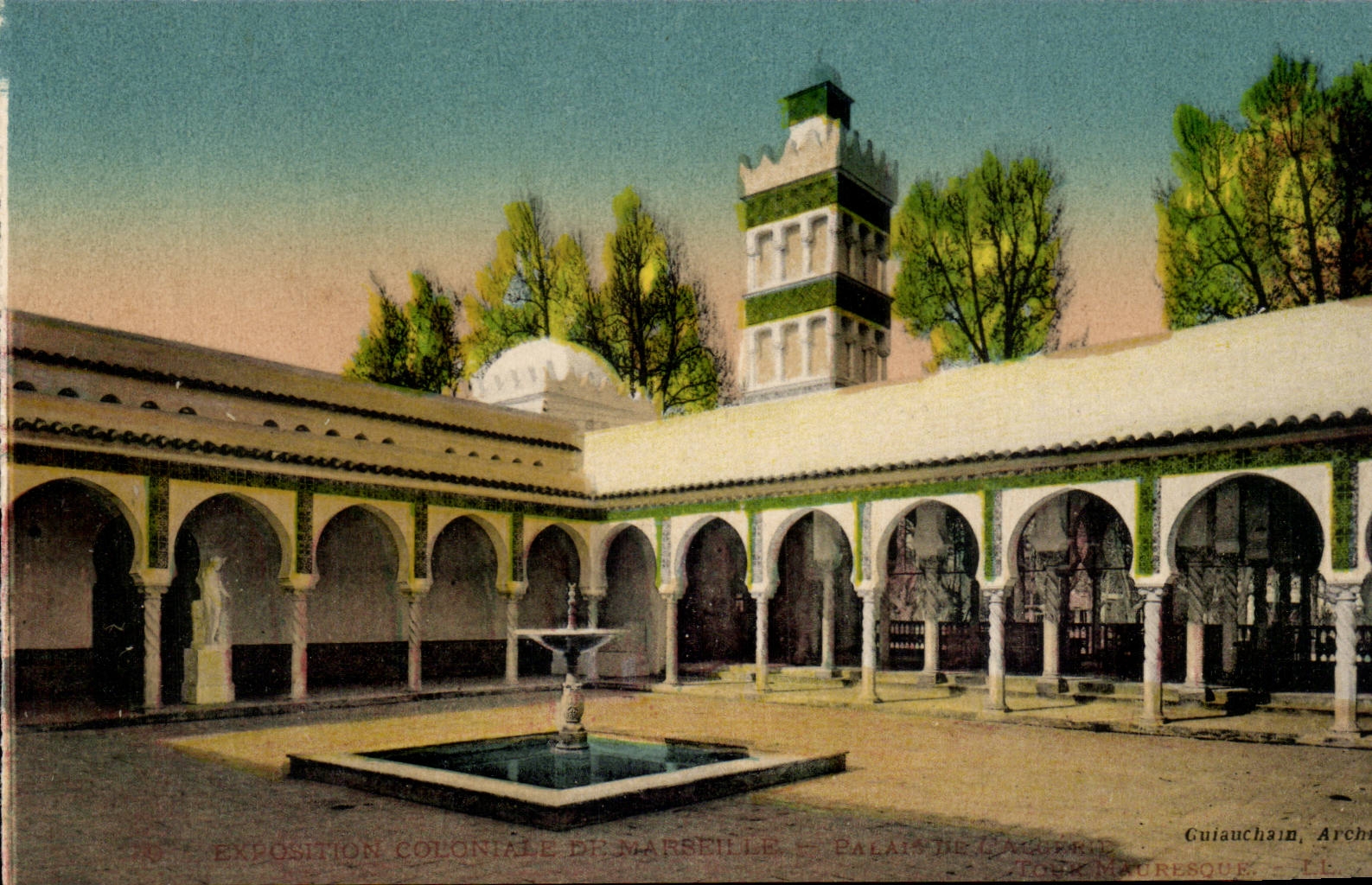 Marseille - Exposition Coloniale Palais de l'Algerie Tour Mauresque - CPA 