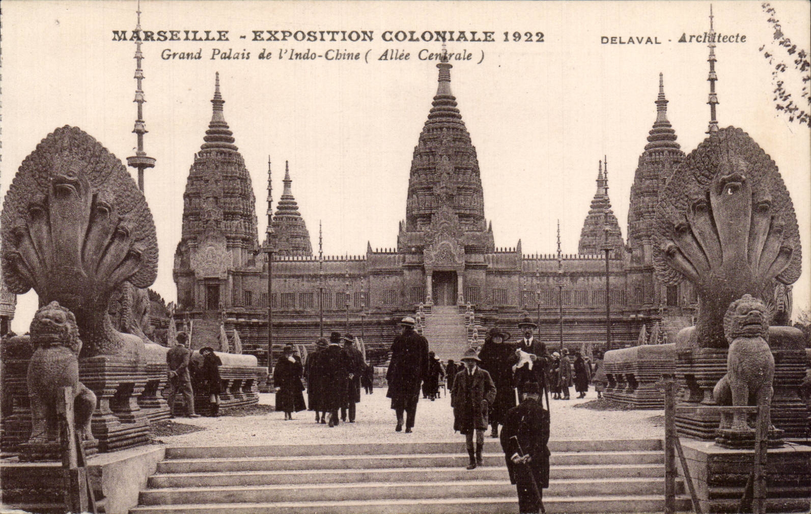 Marseille - Exposition Coloniale - Grand Palais de l'Indo Chine - CPA 