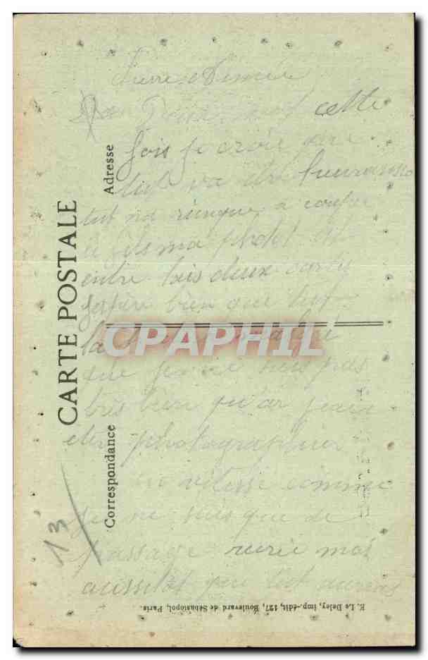 Marseille - Bonne Pensee - Souvenir - CPA  — Rückseite