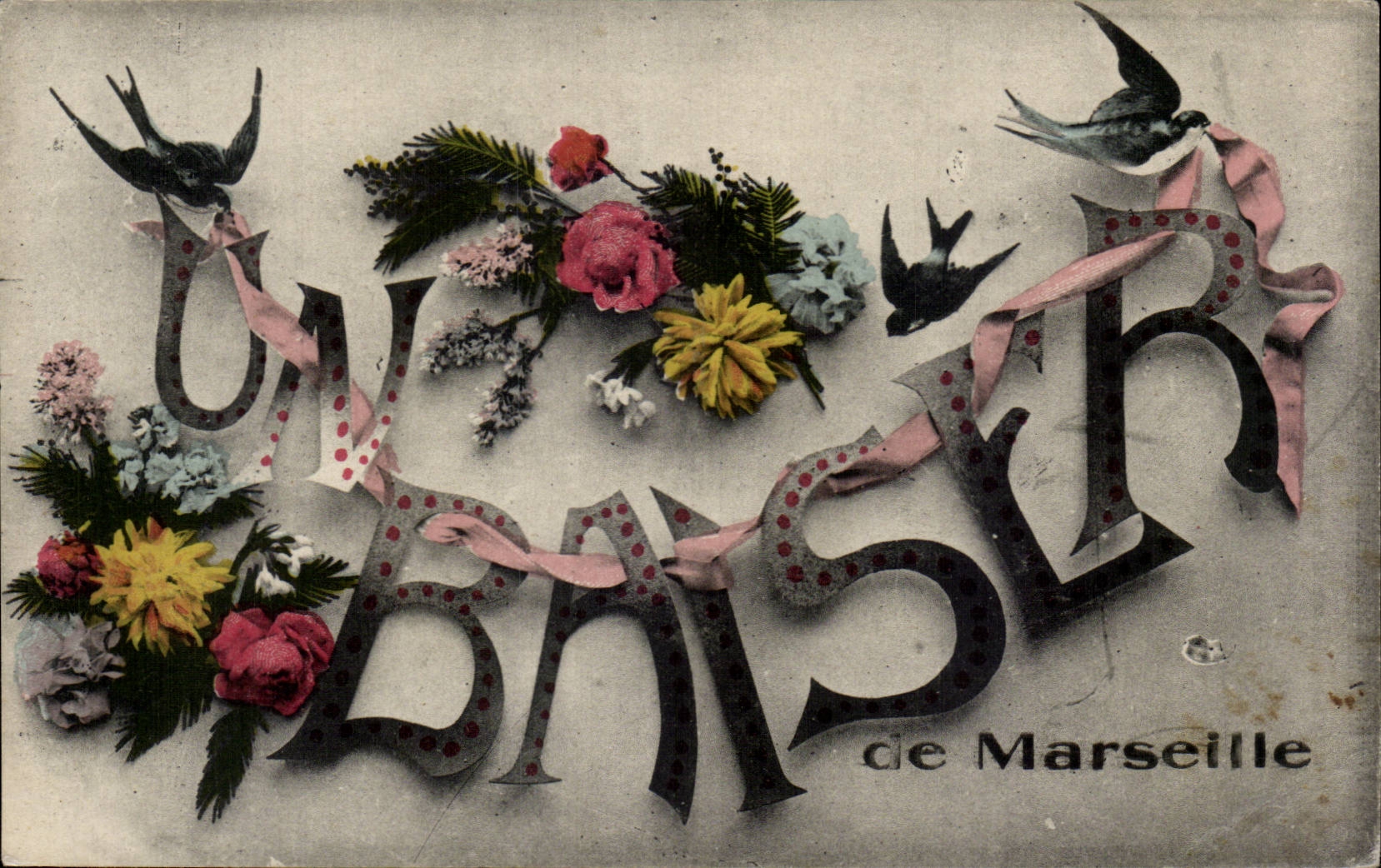 Marseille - Un Baiser - Souvenir - CPA 