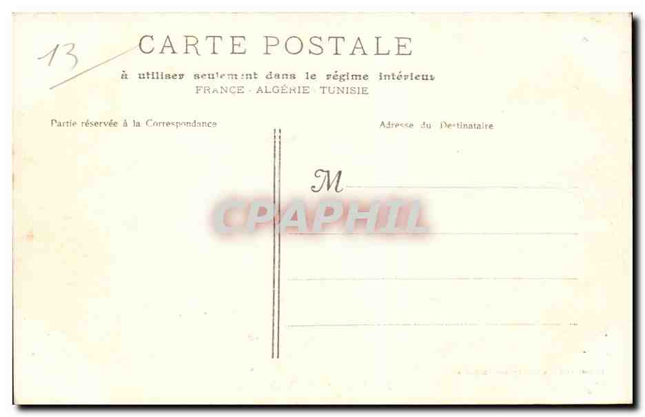 Marseille - Le Palais de la Bourse - CPA  — Rückseite