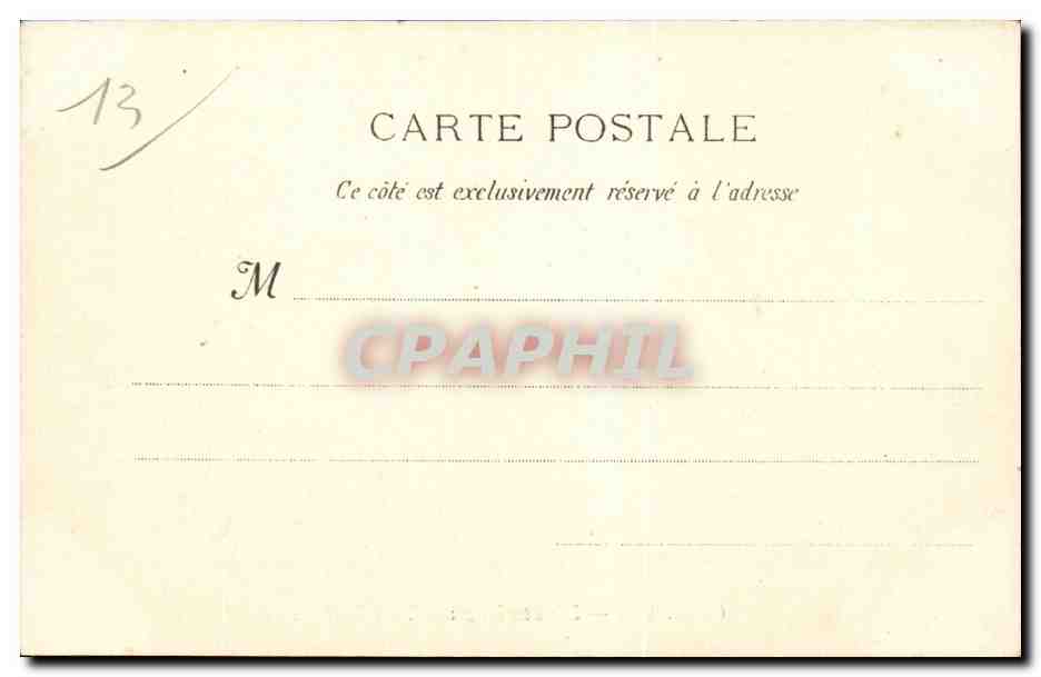 Marseille - L'Entree du Port - CPA  — Verso