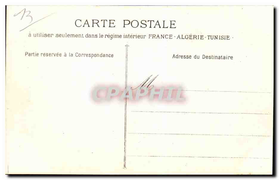 Marseille — Vue Générale du Port — Éditeur P. Vachon, n° 50 — Verso