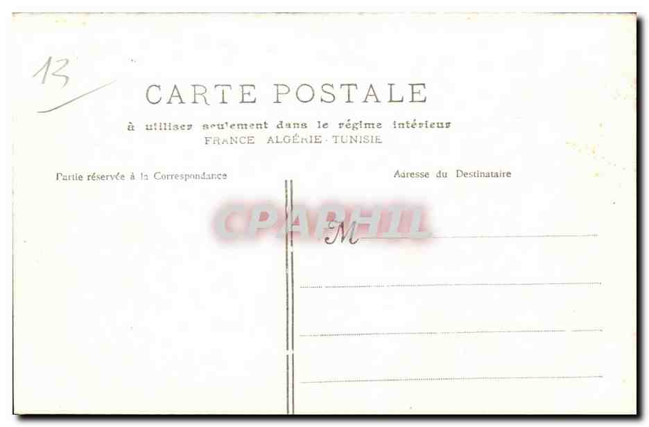 Marseille - La Rue de la Republique - CPA  — Rückseite