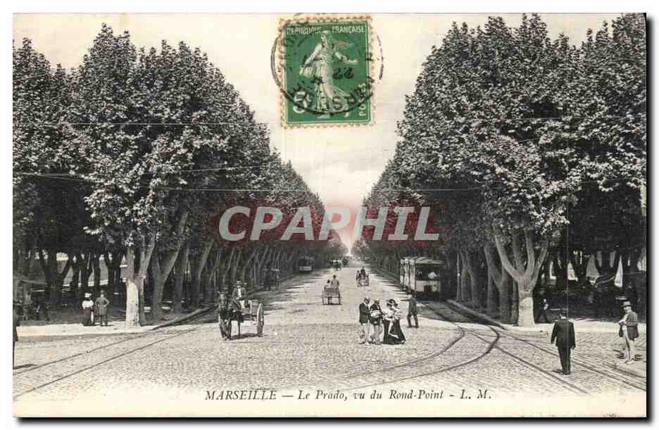 Marseille — Le Prado, vu du Rond-Point — L. M.