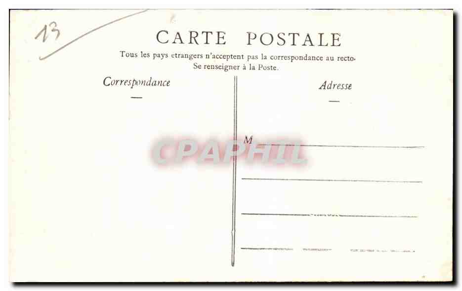 MARSEILLE — La Joliette — Édition C. Marlière, Marseille — Verso