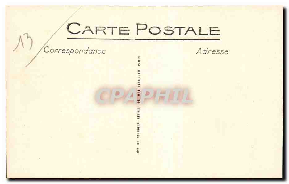 Marseille - La Bourse - CPA  — Verso