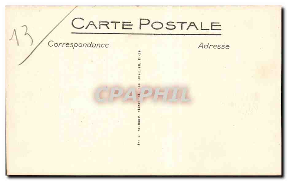Marseille - Le Quai des Belges - Notre Dame de la Garde - CPA  — Rückseite
