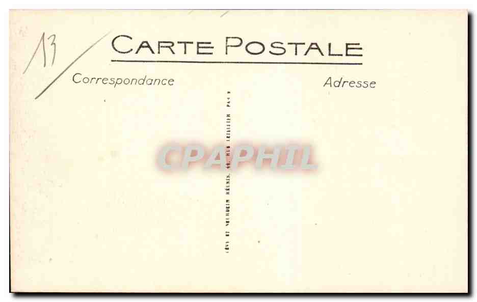 Marseille - Hotel des Postes - CPA  — Verso