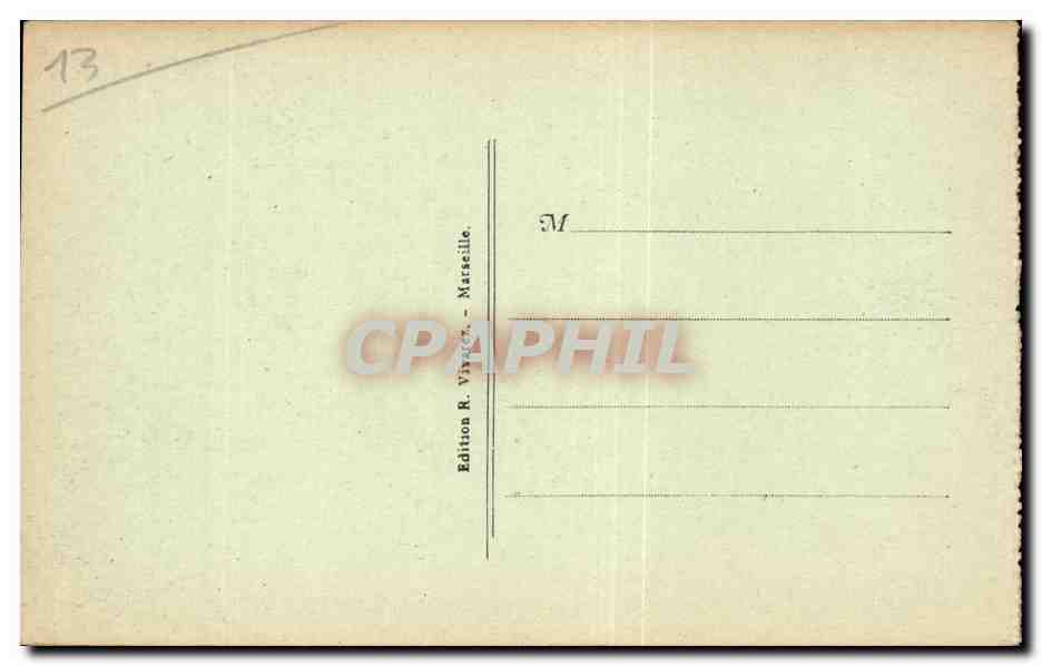 Marseille - Fontaine Cantini - CPA  — Rückseite