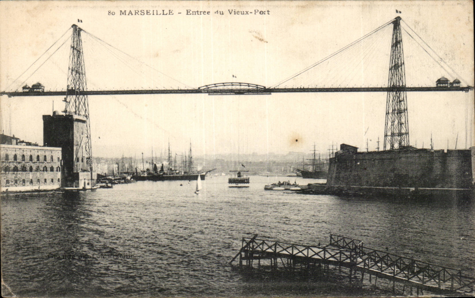 Marseille - Entree du Vieux Port - CPA 