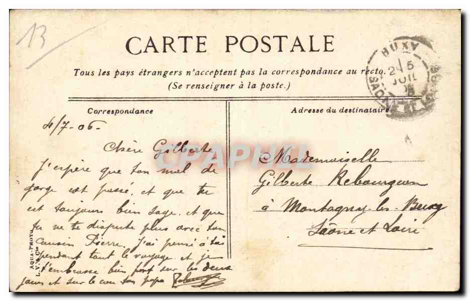 Marseille - Exposition Coloniale 1906 - CPA  — Rückseite