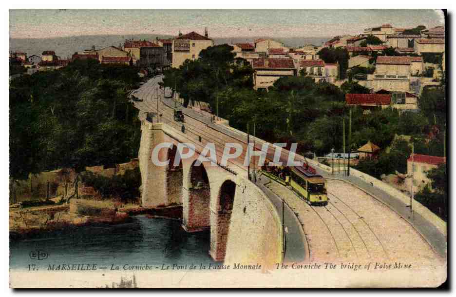 Marseille - La Corniche - Le Pont de la Fausse Monnaie - CPA 