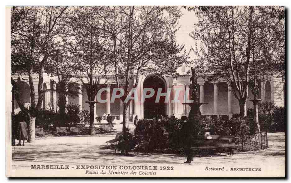 Marseille - Exposition Coloniale 1922 - Palais du Ministeres des Colonies - CPA 