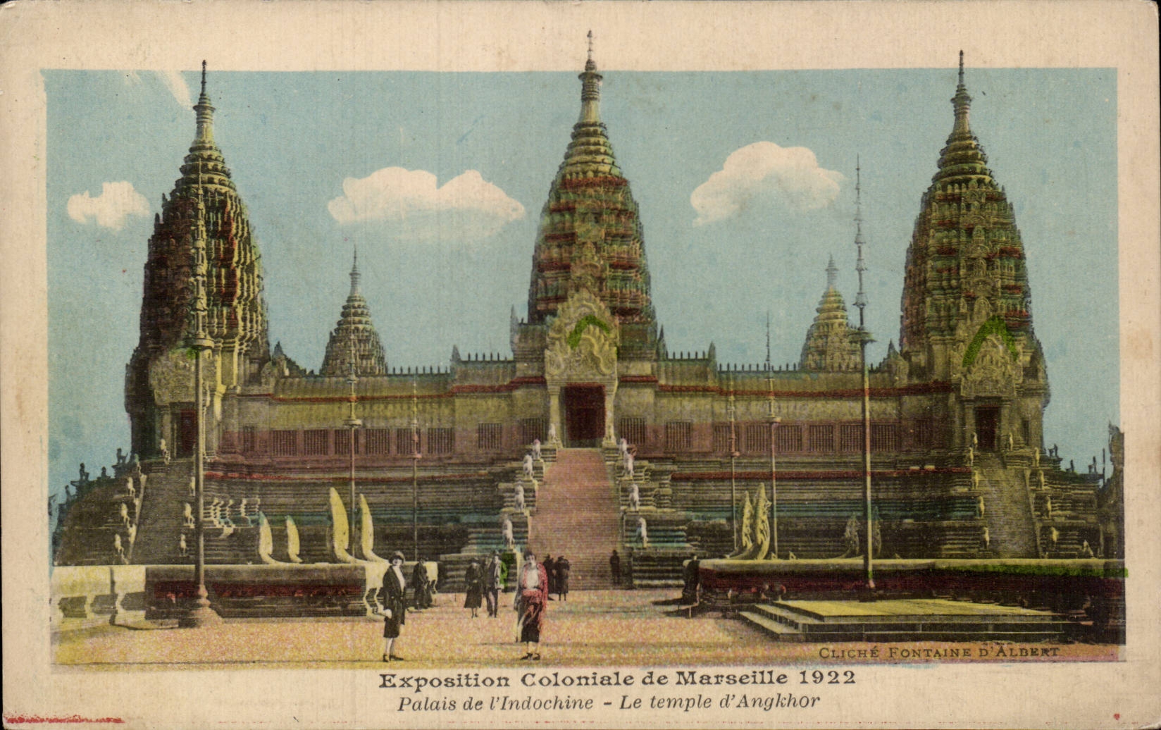 Marseille - Exposition Coloniale 1922 - Le Temple d'Angkhor - CPA 